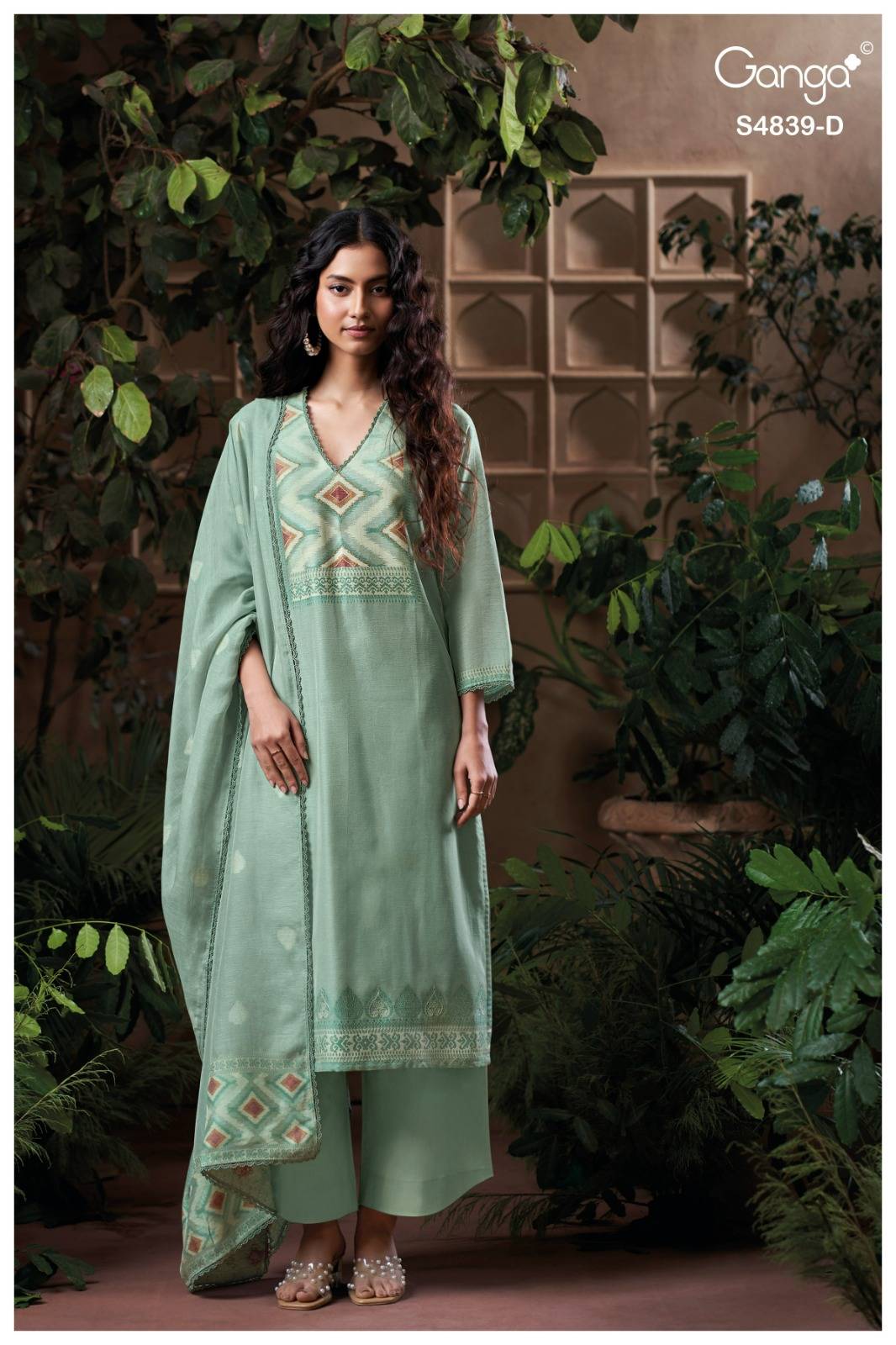 JIVARA 4839 Series By GANGA FASHION Stylish Beautiful Colourful Silk Dresses At Wholesale Price